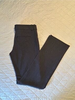 Classic Dark Gray Ribbed Dress Pants